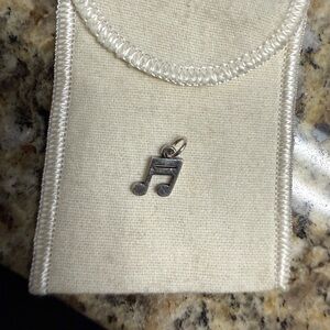 James Avery Silver Two Note Charm Bracelet